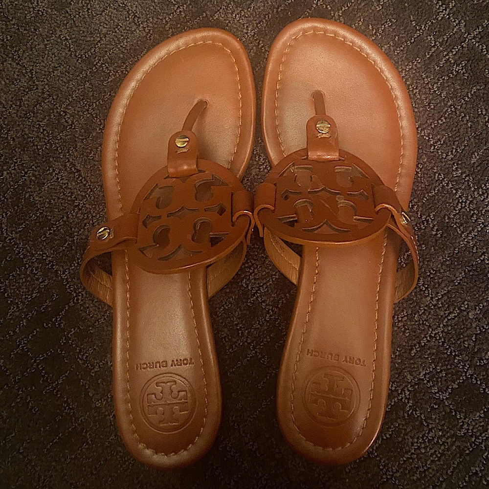 Tory Burch Miller Sandal in Tan-Like New